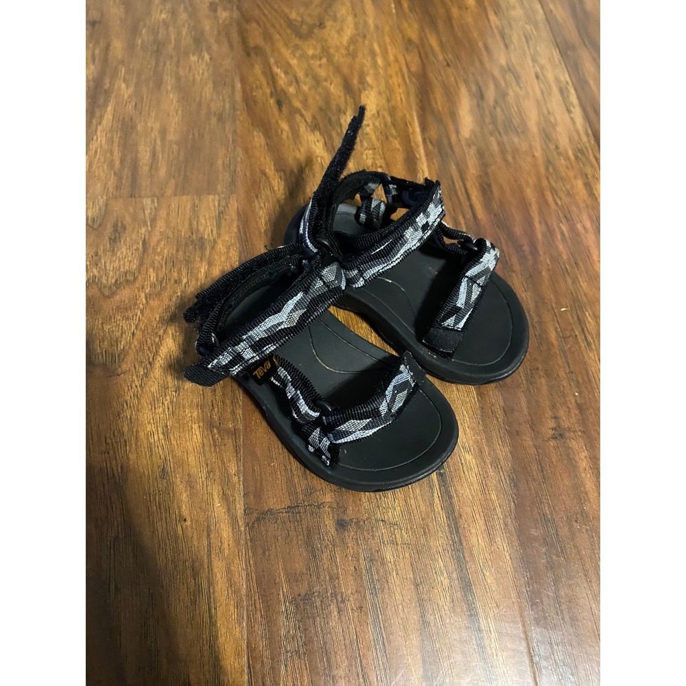 Teva Toddler Kids Sandals Black/Gray Adjustable Straps Sport Outdoor